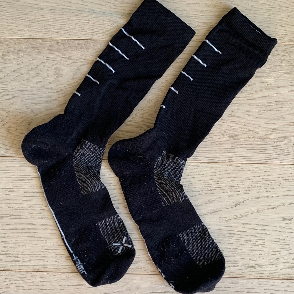 Ten Thousand Black and White Athletic Socks